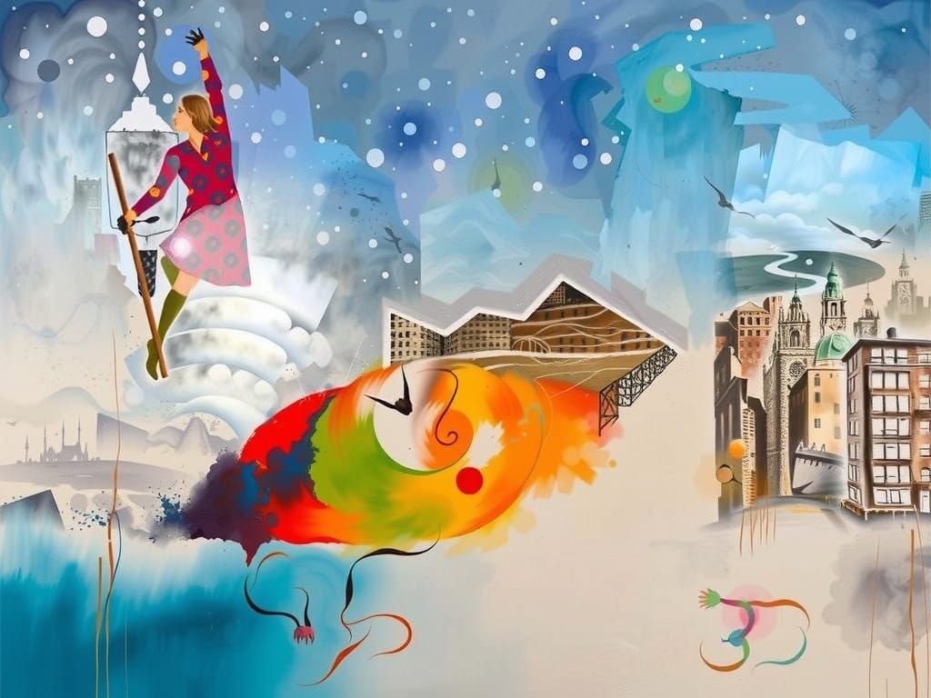 Serene Dream Sky in Soft Blues and Grays