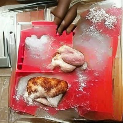 Humorous Frozen Chicken Cooking Scene