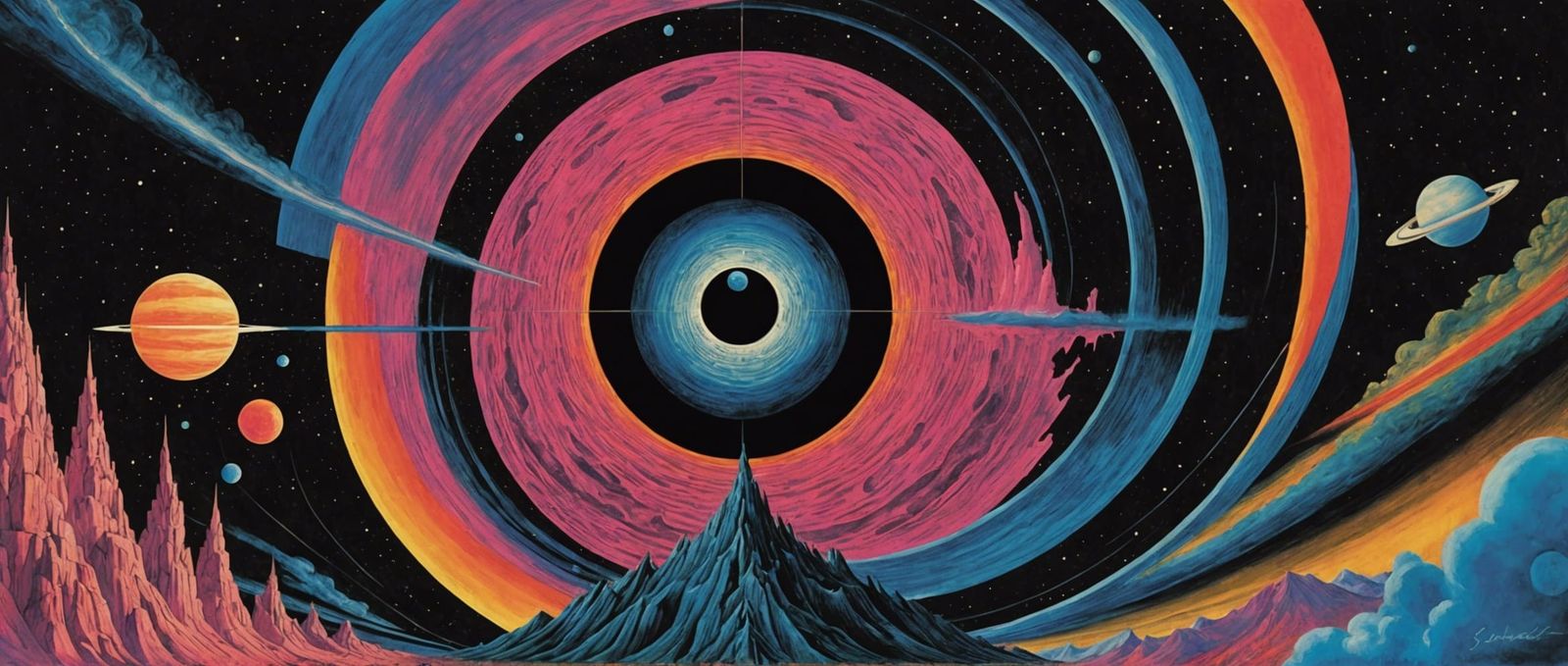 Psychedelic Black Holes: A Surreal Pink Floyd Tribute