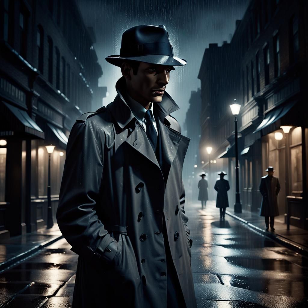 Trench-coated detective...🕵️‍♂️