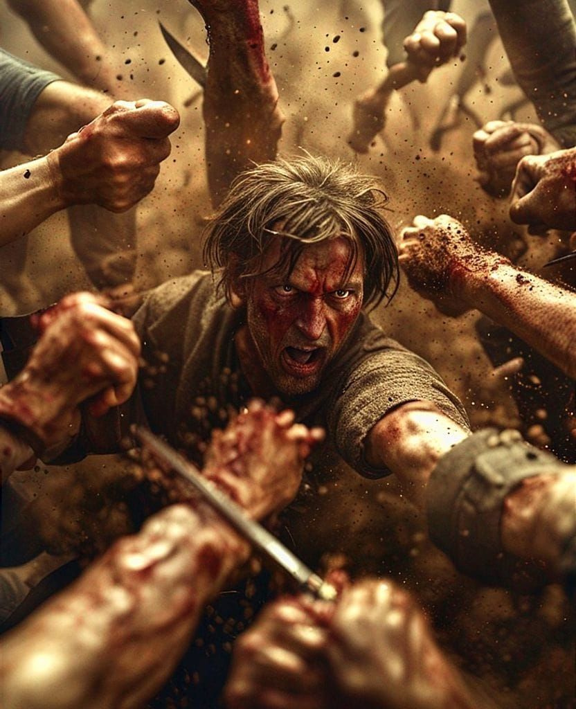 Image Depicting Pervasive Hatred and Social Antagonism