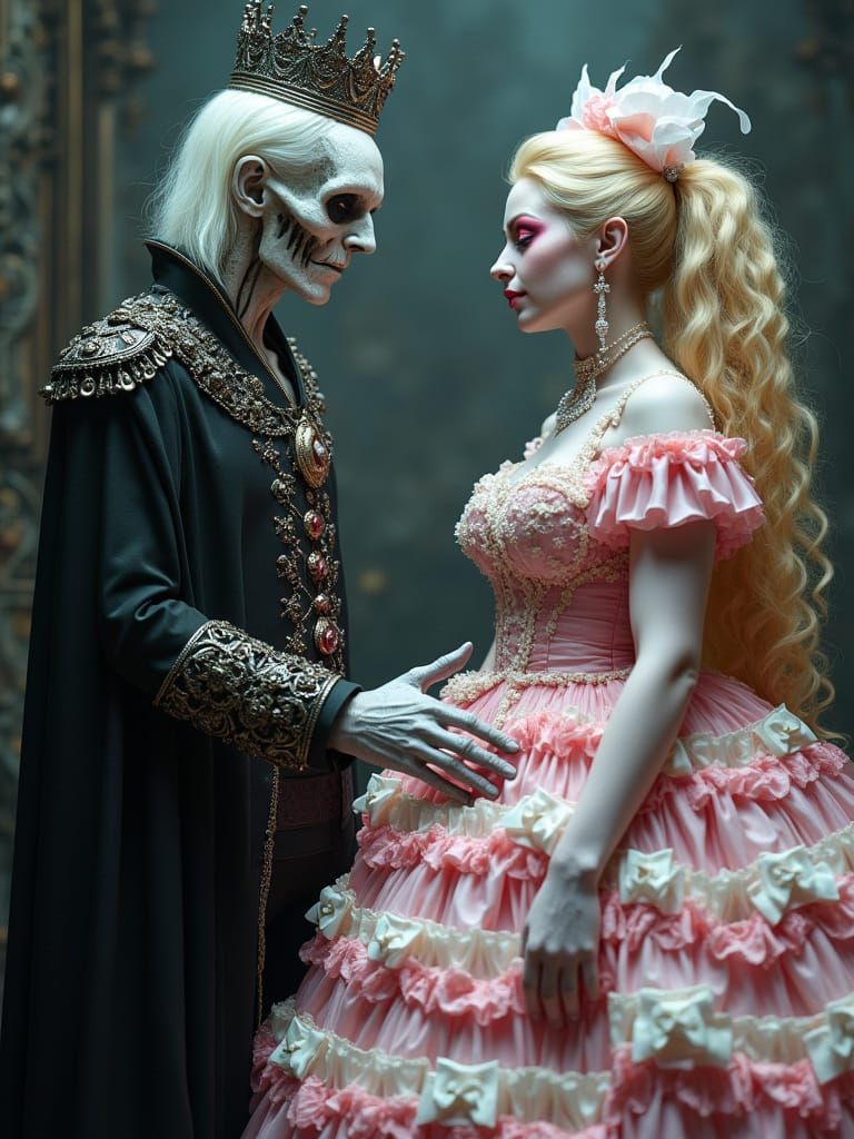 Ethereal Gothic Romance: Ghost King and Bride
