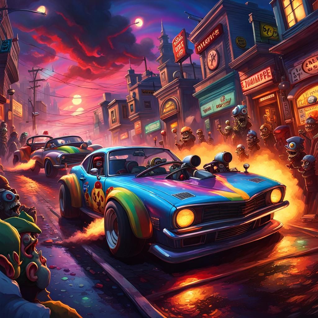 Hyperrealistic Demon Vampire Mariokart Race in Nightmare All...