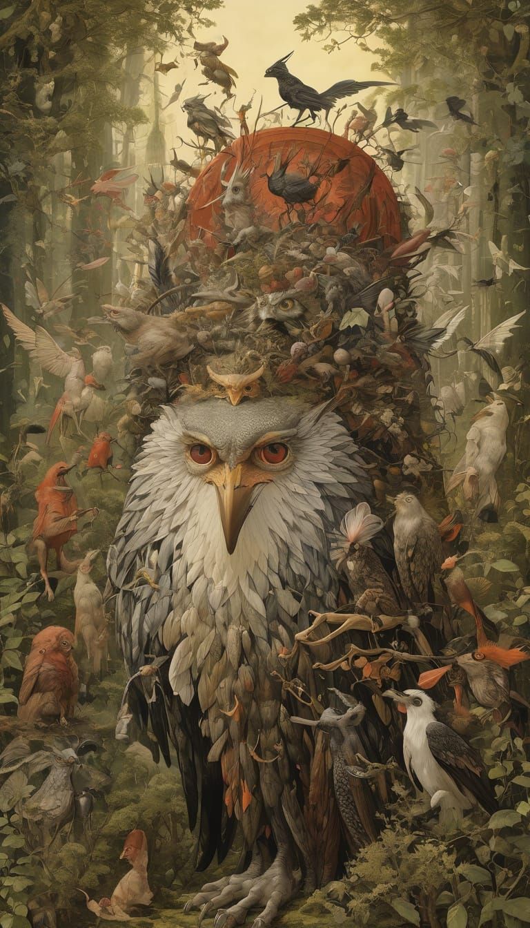 Otherworldly Creatures in Forestpunk Style