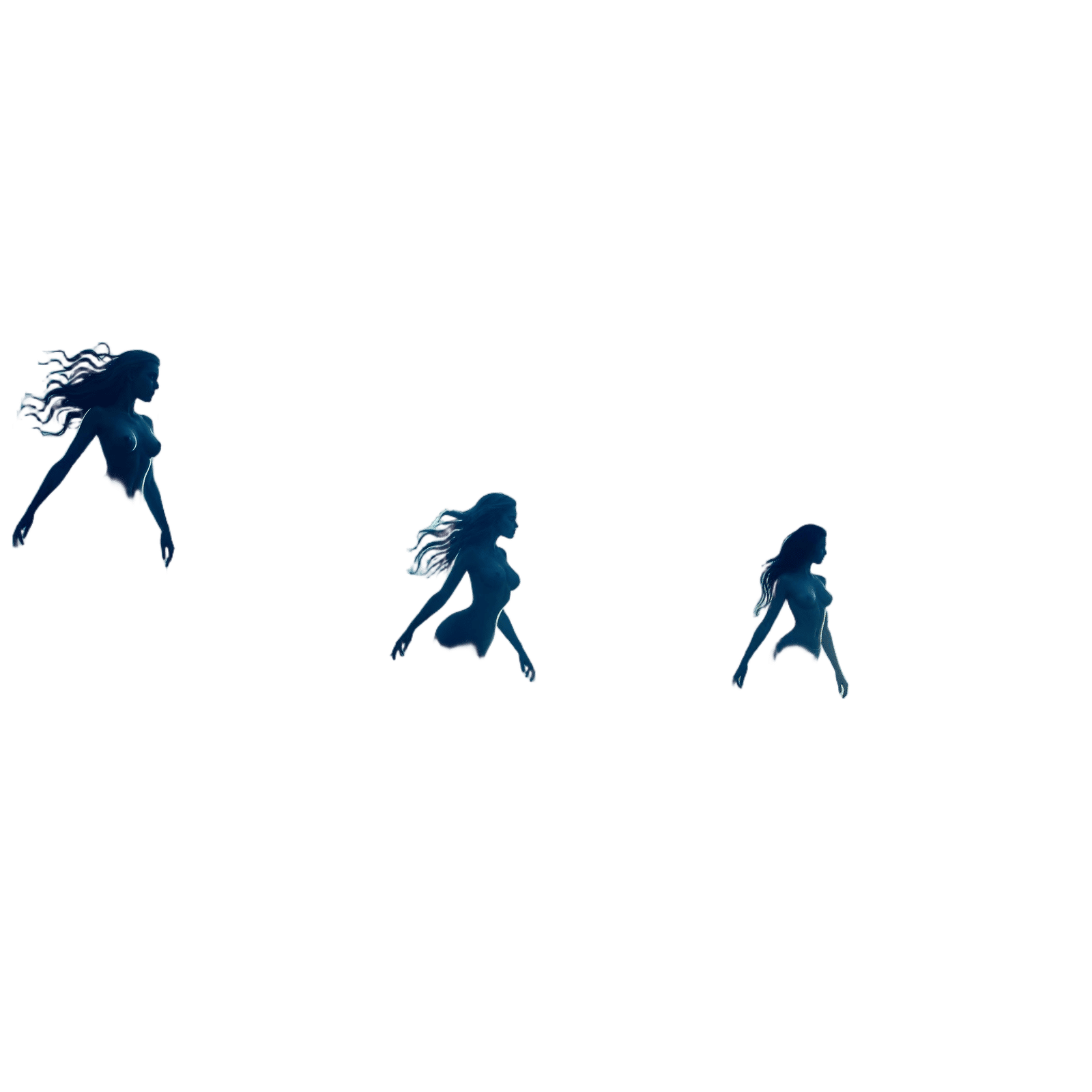 Ocean's Fury: Three Rogue Waves as Women