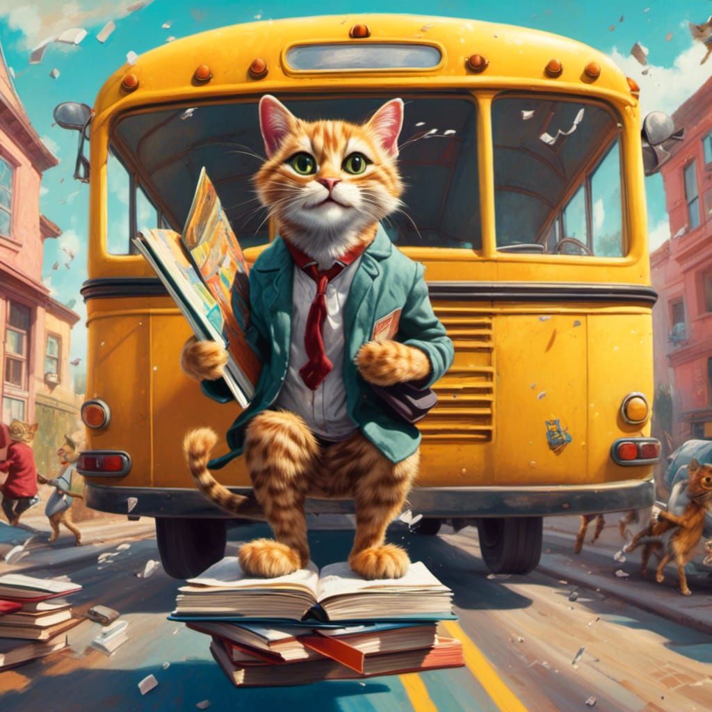 Cheeto Puff was eager to get back to school and see his friends