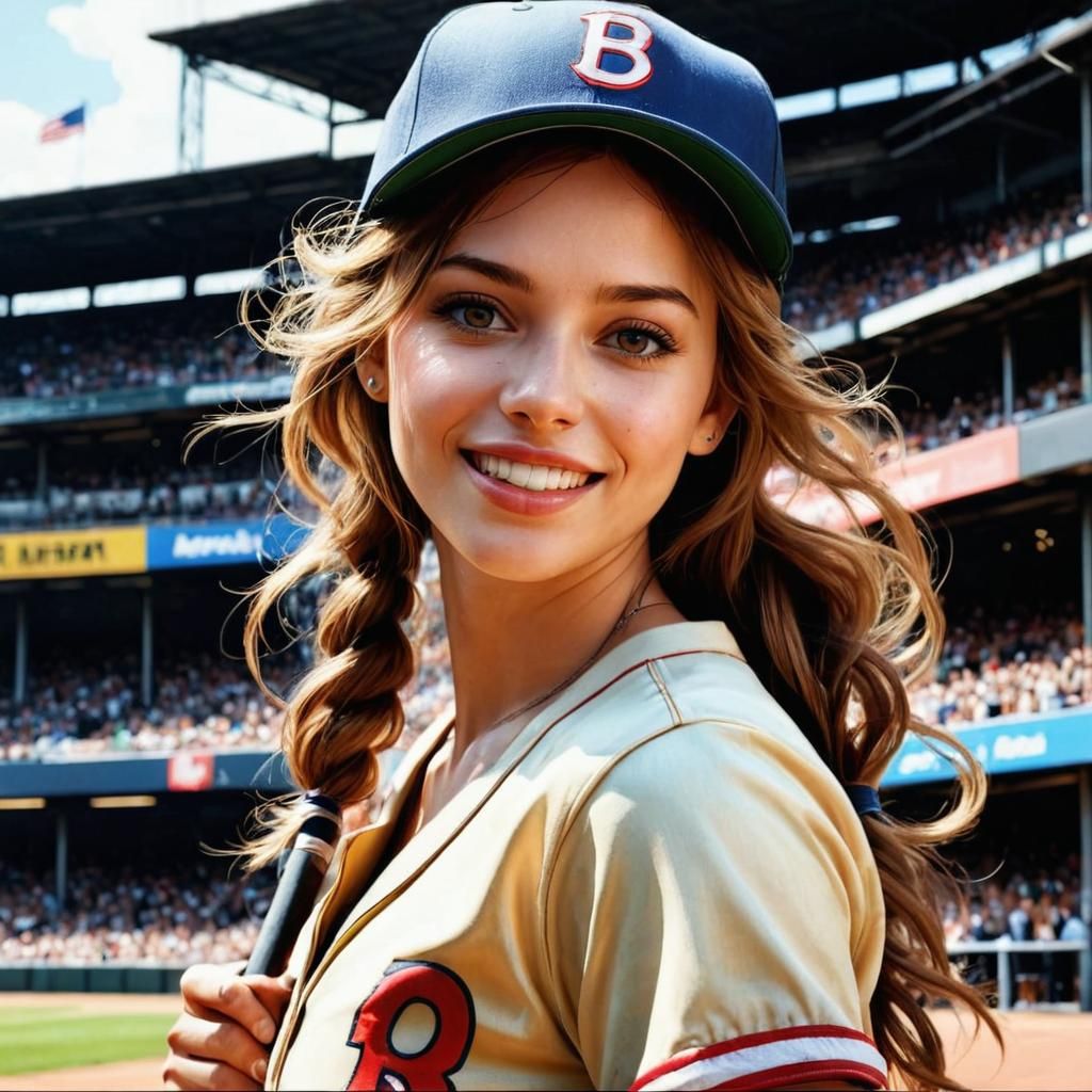 Photorealistic Girl with Braid and Baseball Cap in 4K