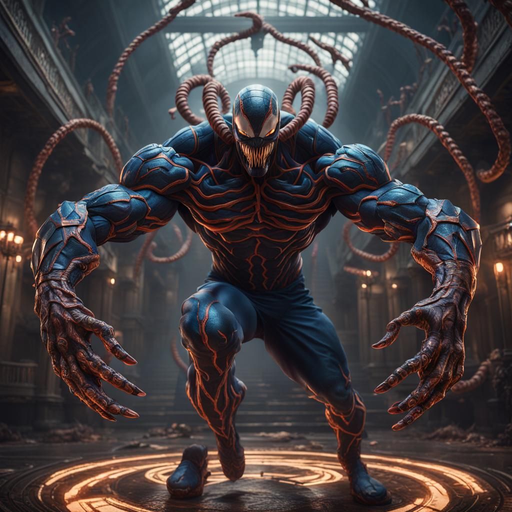 Venom Suit Hypnotist: Mind Control in Detailed Matte Paintin...