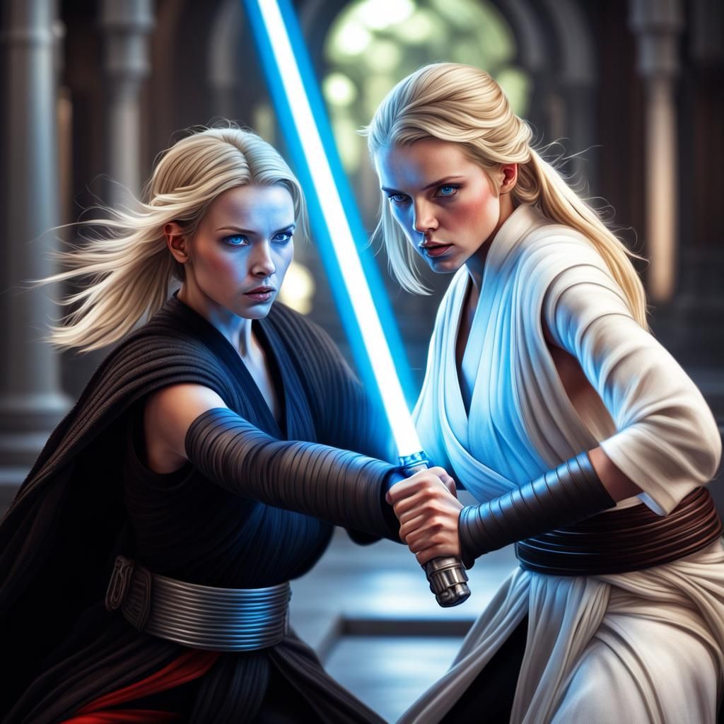Jedi vs Sith Lord: Hyperrealistic Lightsaber Battle
