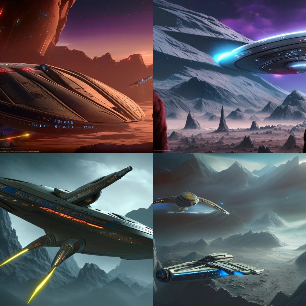 Detailed Star Trek Matte Painting in 8K