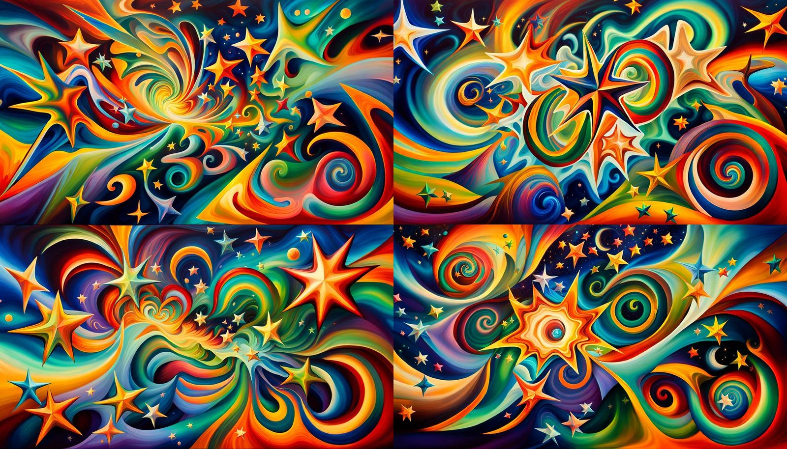 Iridescent Stars Connected in Electromagnetic Plasma, Naive ...