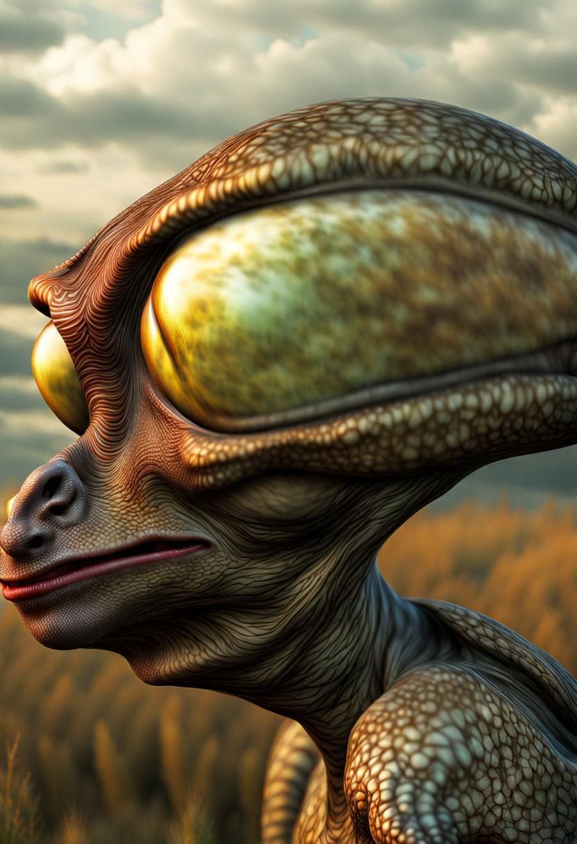 Photorealistic Aliens in a Hyperrealistic Style