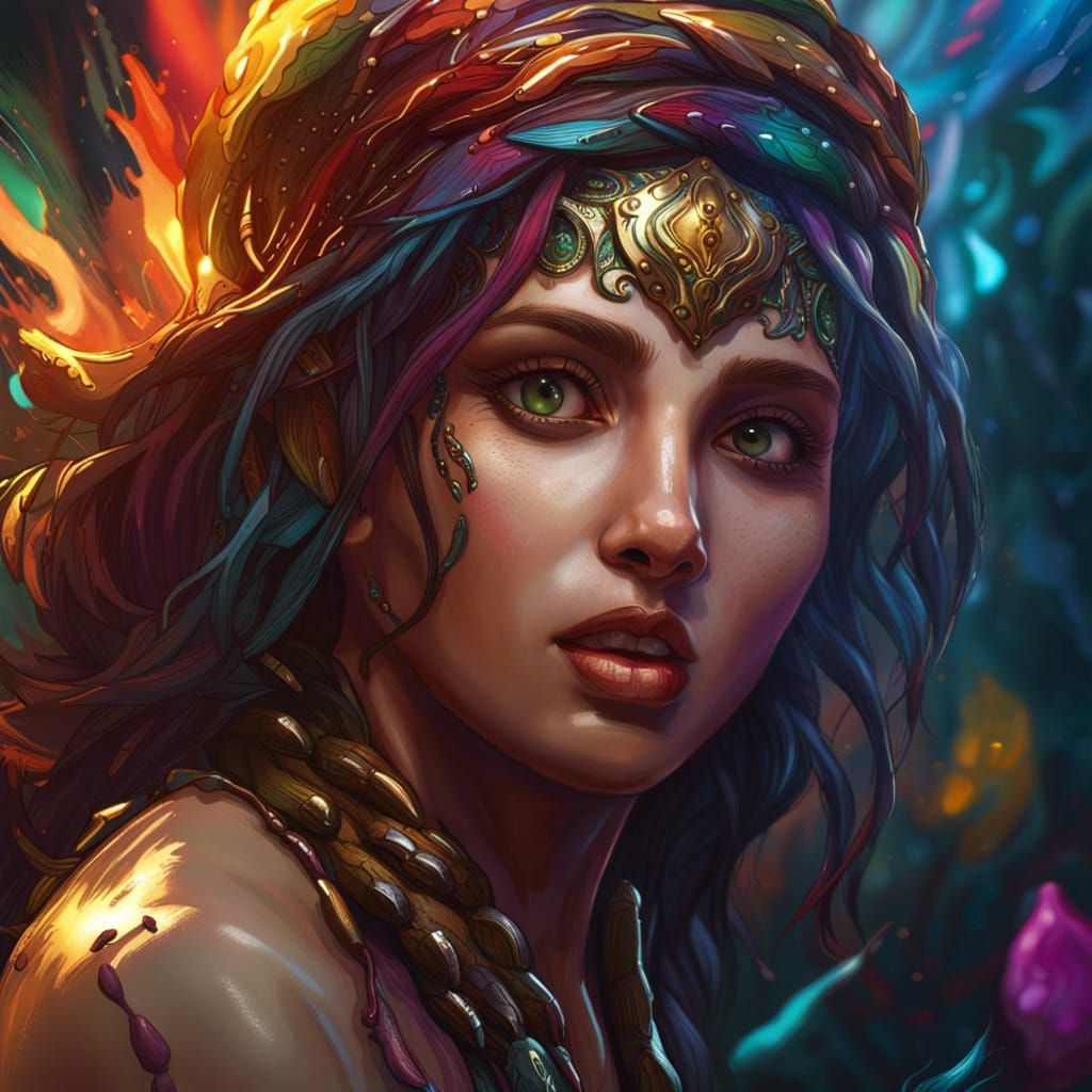 Hyperrealistic Lamia Portrait with Dramatic Lighting