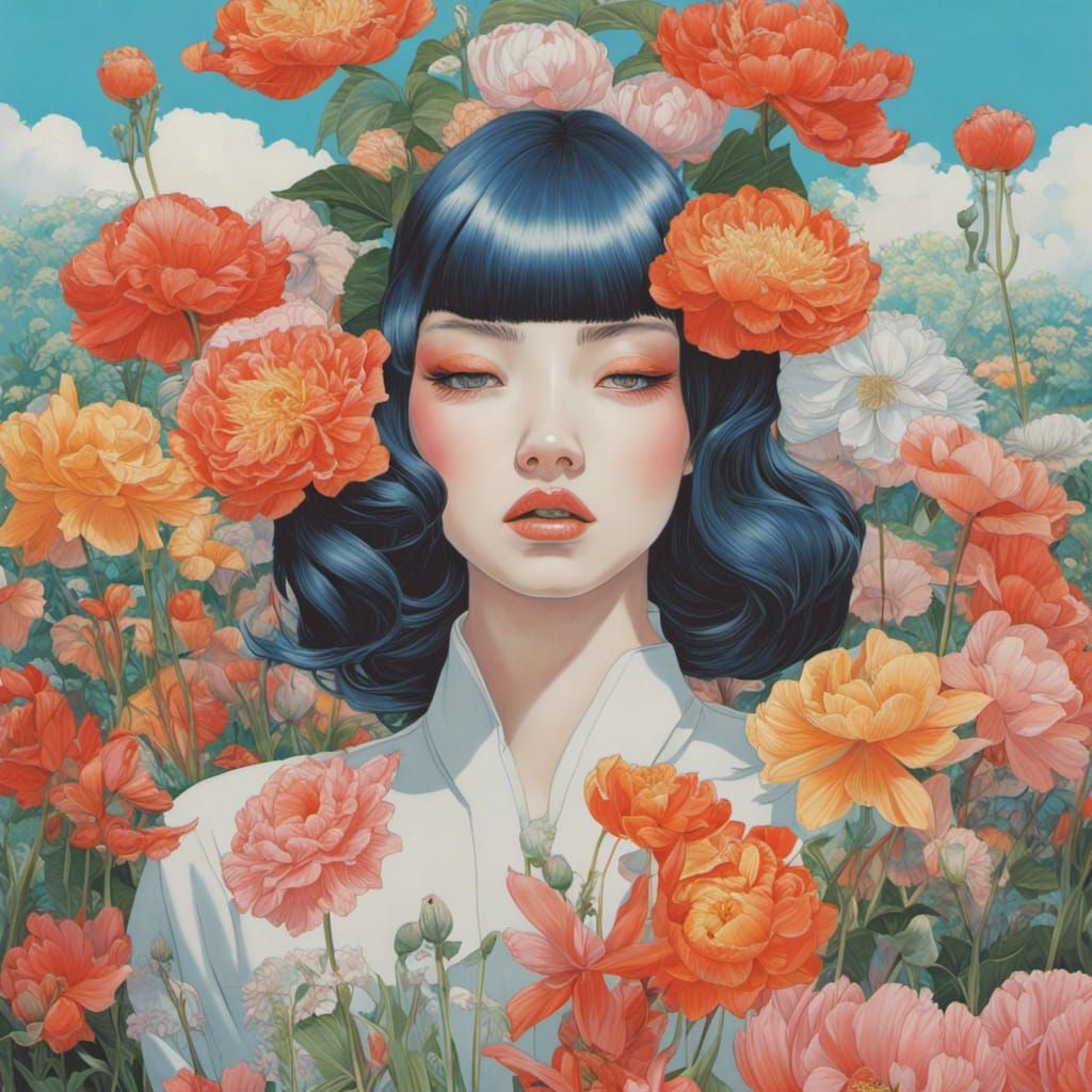 Girl in Dreamy Contemporary Portrait