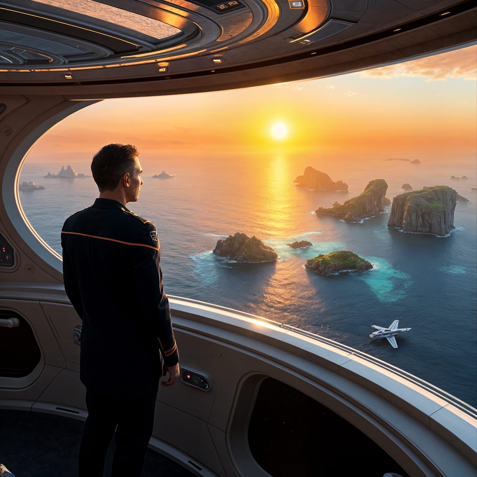 Starfleet Officer Explores Breathtaking Alien World in Binar...