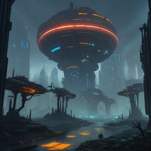 Cyberforest Metropolis: Nature Reclaims the Future