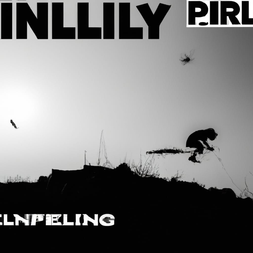 Cyberpunk Sephiroth Skydiving in Sunset Dystopia