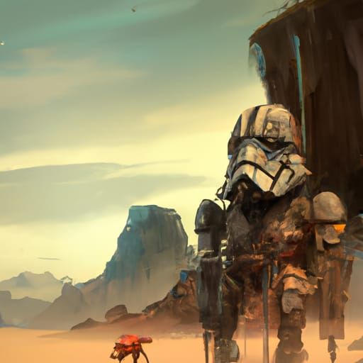 Epic Boba Fett Cinematic Digital Matte Painting