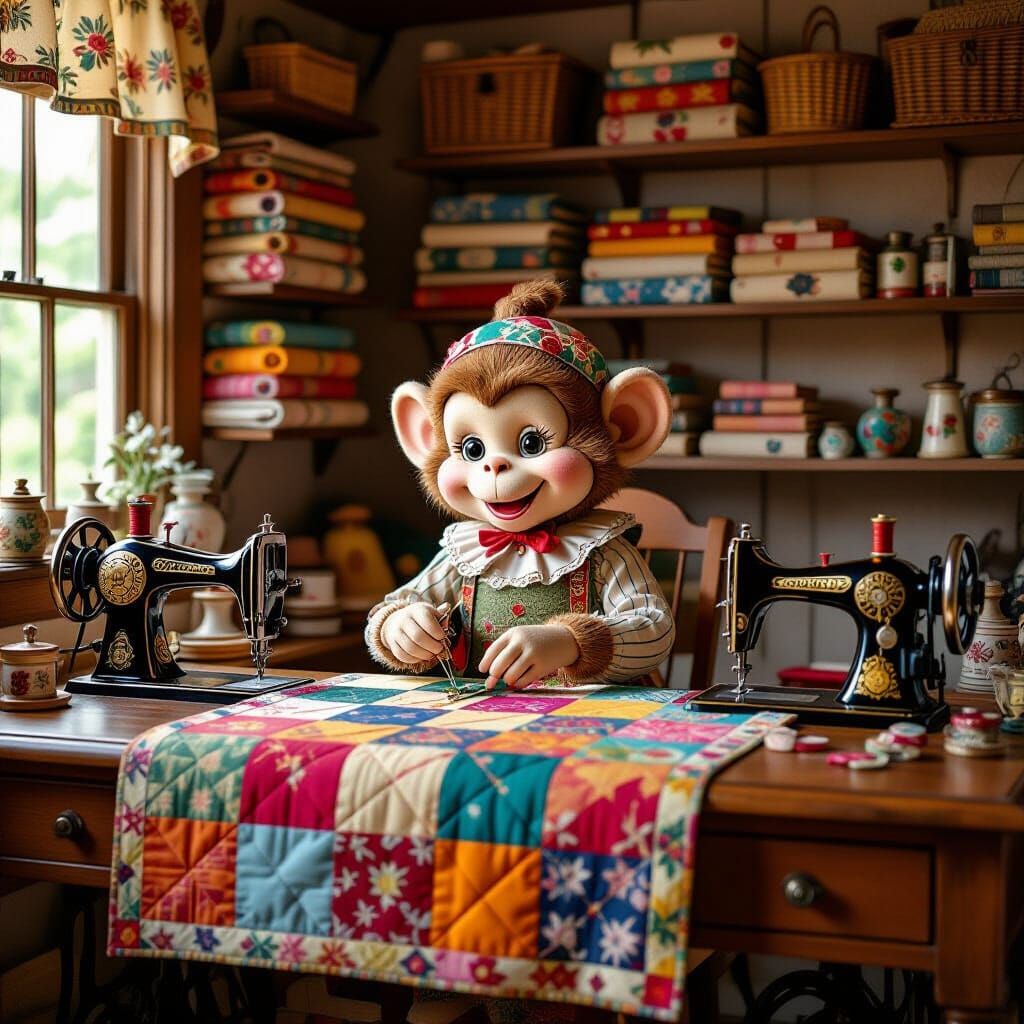 Flying Monkey Crafts Quilt in Enchanted Room