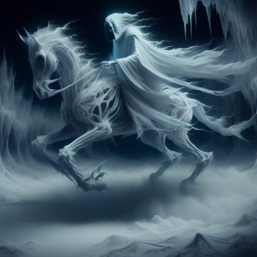 Ghost Rider in Mirrored Room: Fantasy Concept Art