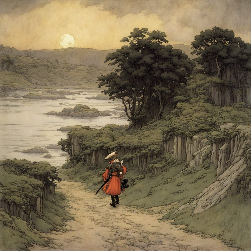 Empty Labyrinth Echoes with Beautiful Anime Style