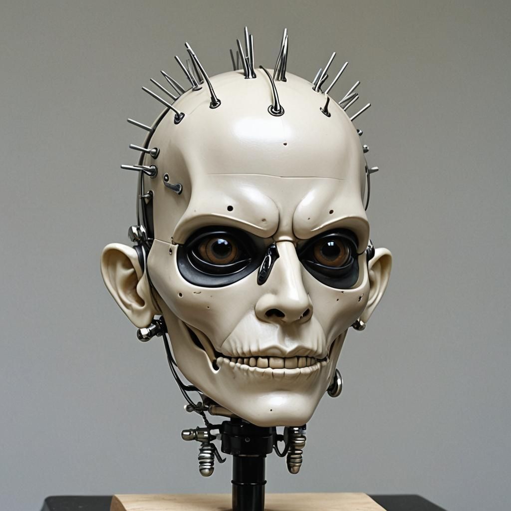 Handsome Android with Chrome Mohawk and Cybernetic Details