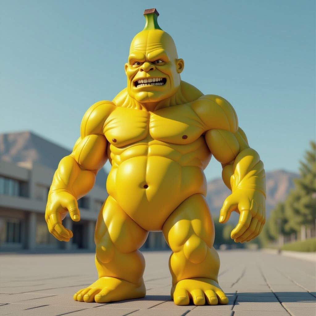Banana Golem Generated by AI