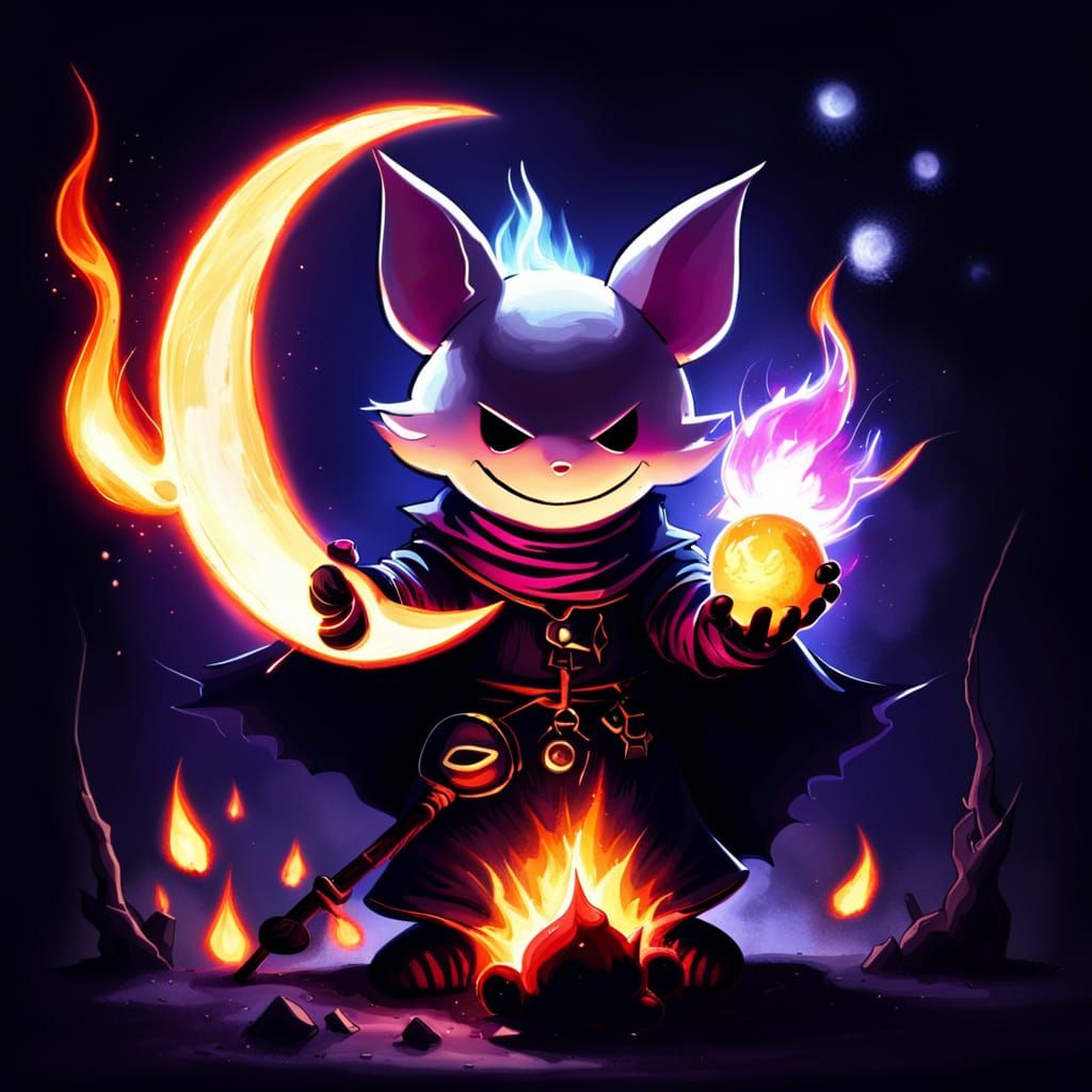 Dark mage moogle