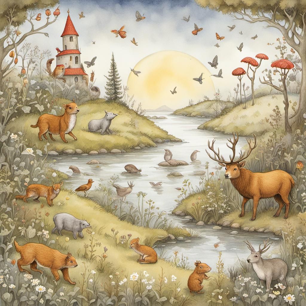 Magical World Inspired by Elsa Beskow's Illustrations