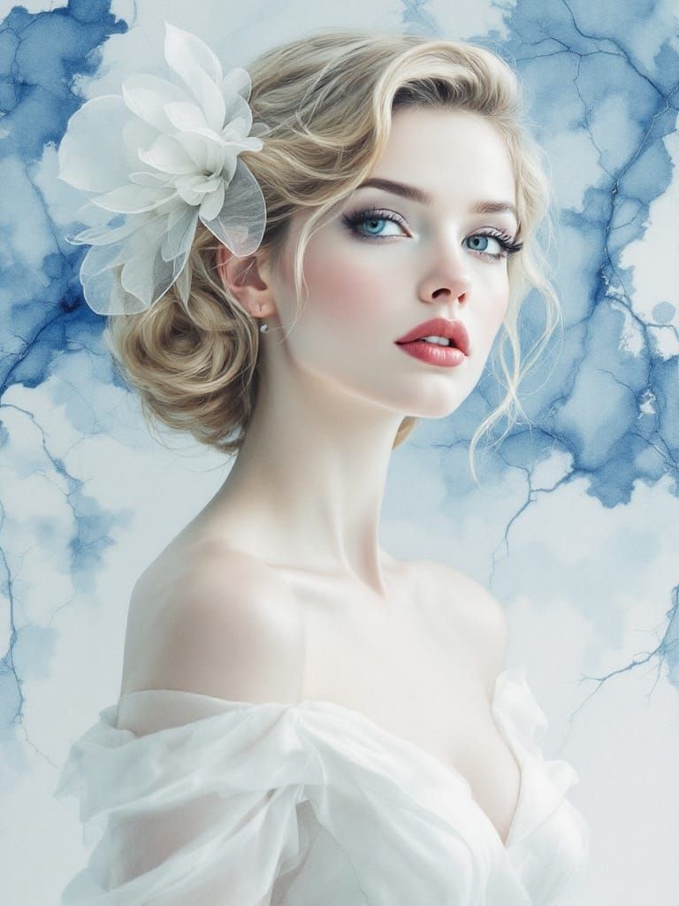 Ethereal Pin-Up in Translucent Porcelain