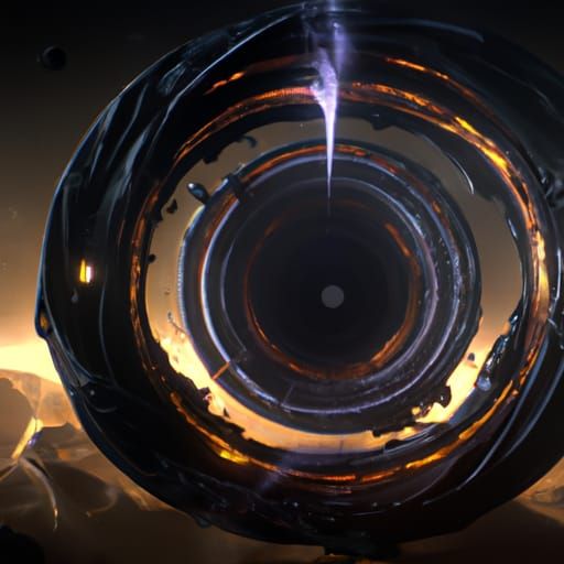 Hyperdetailed Black Hole in Dark Fantasy Style