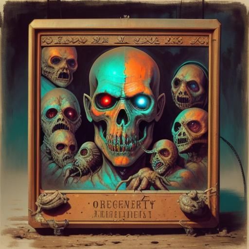 Grotesque Swine in Dark Fantasy Sewer Scene