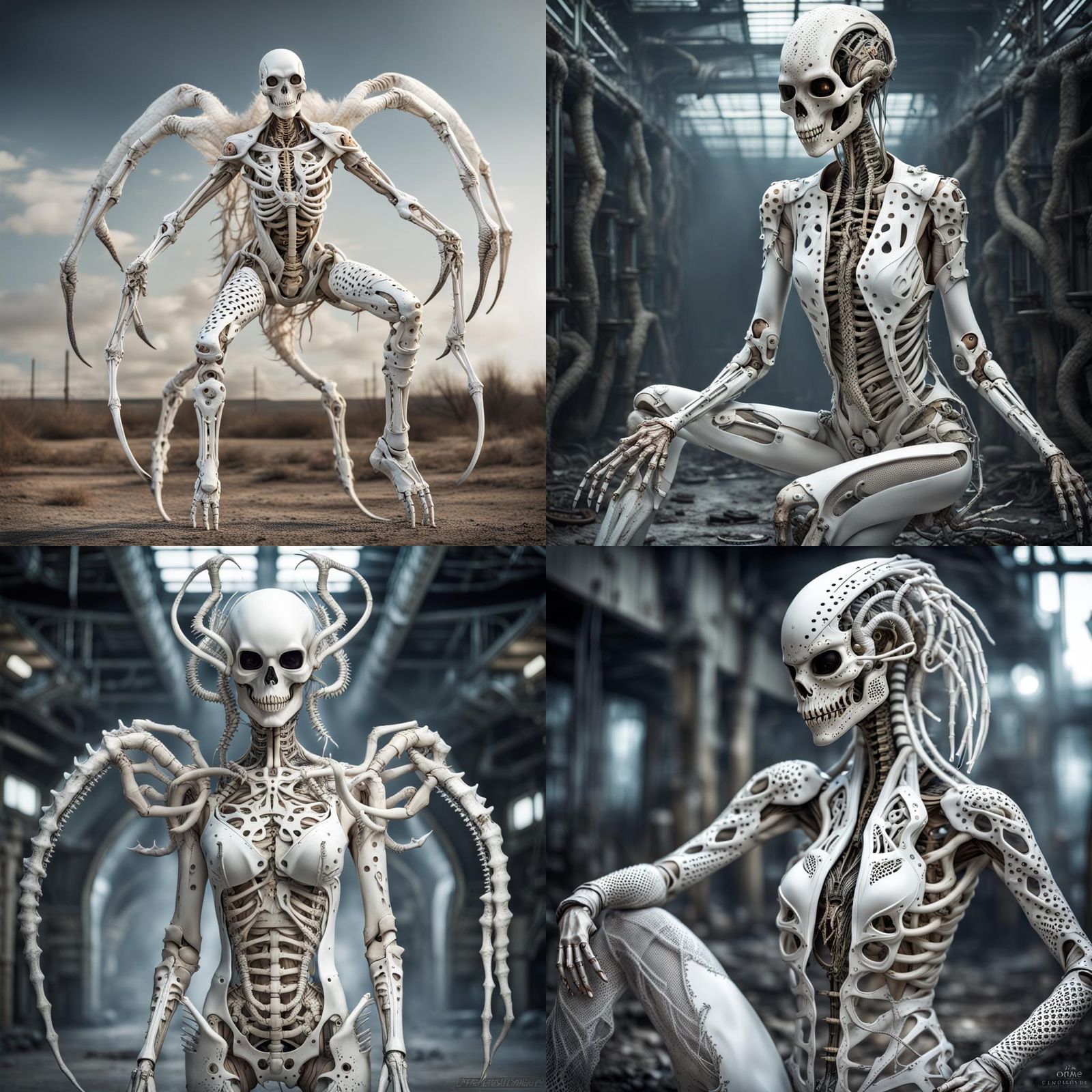 Glamour Photo of Alien Hybrid in Hyperrealistic Style