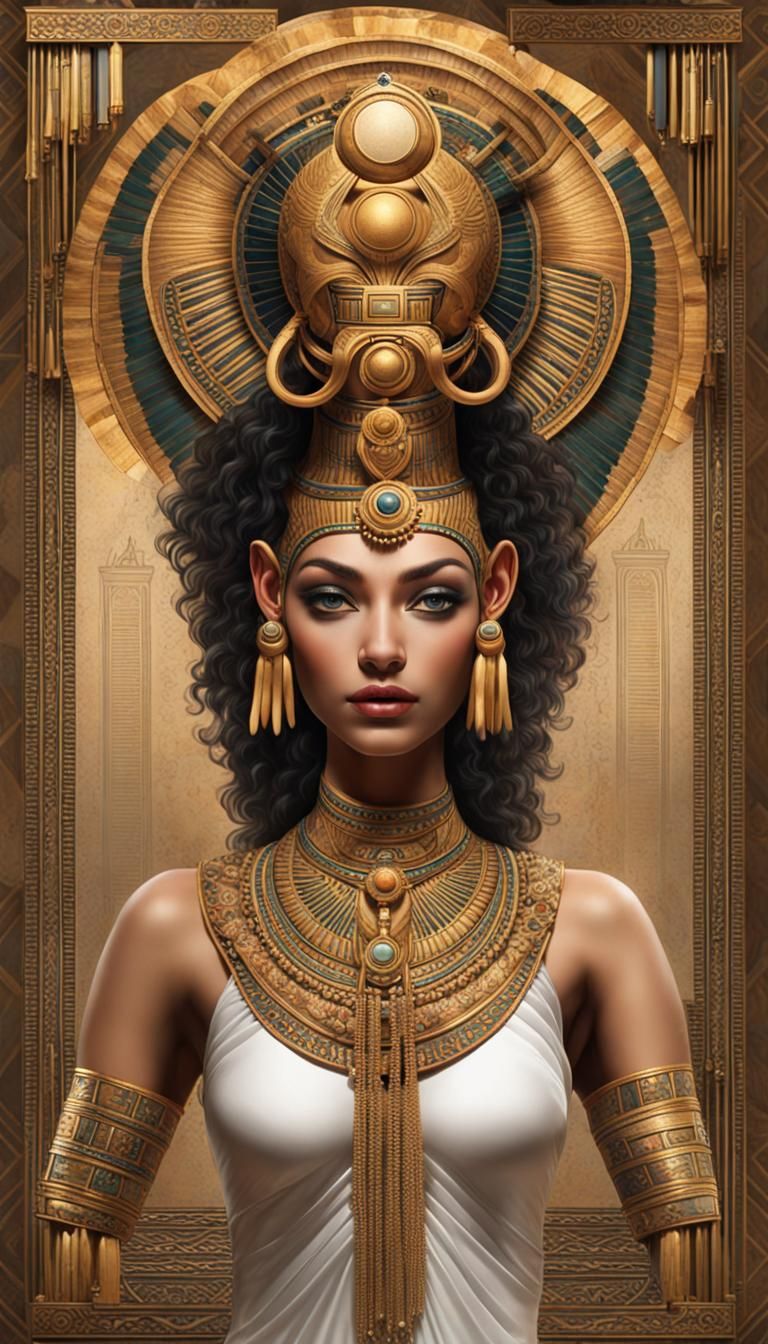Egyptian Goddess Anupt: AI Digital Art