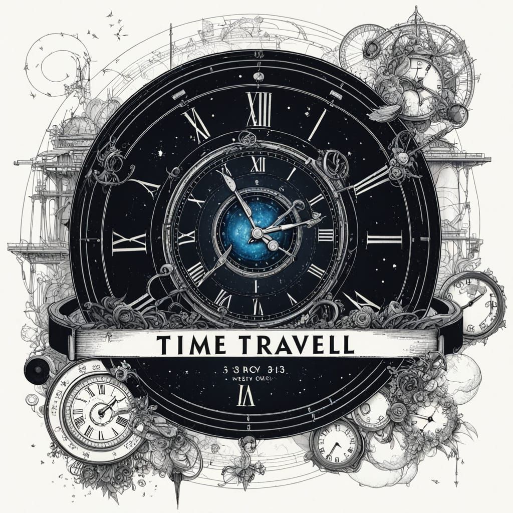 Abstract Time Travel Concept Art