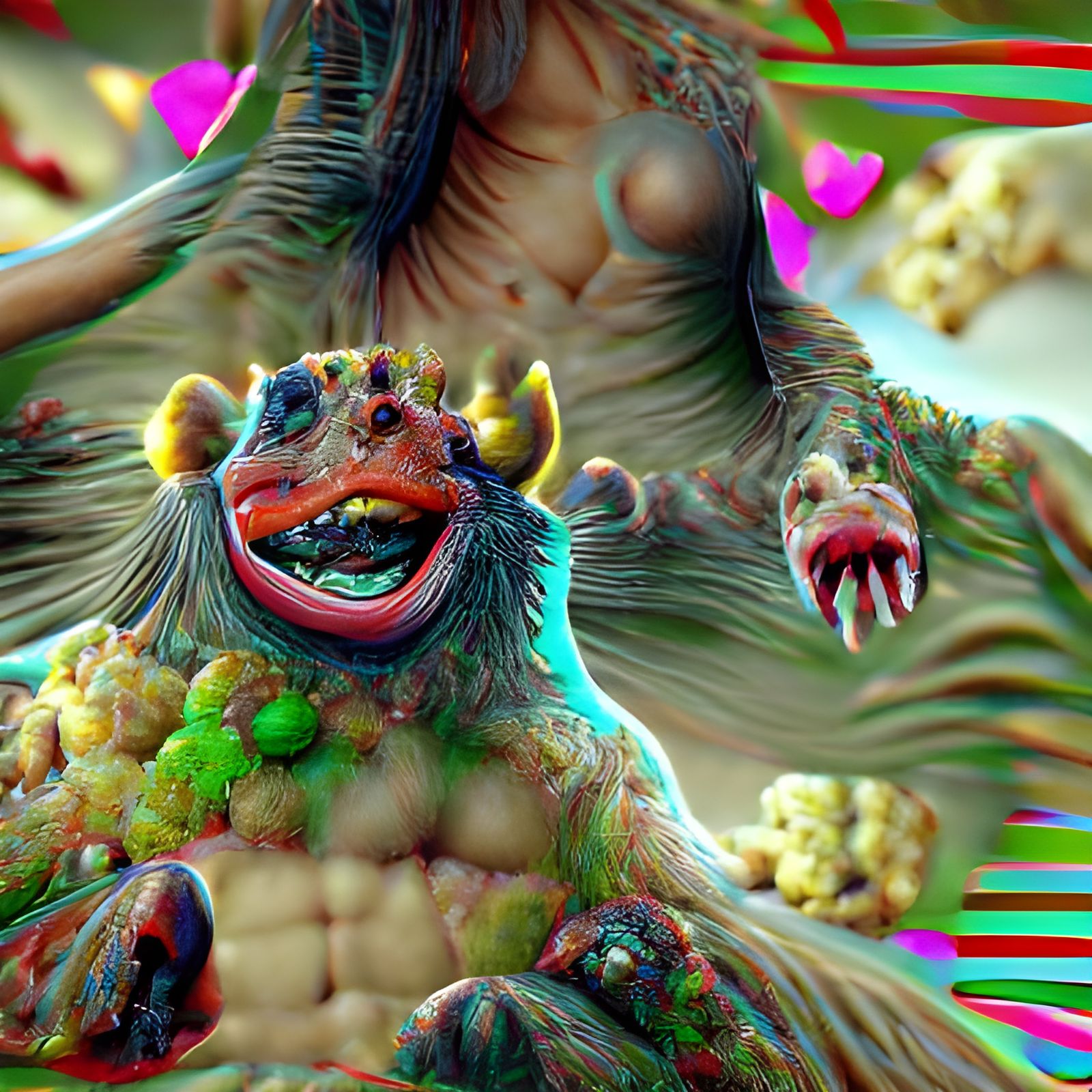 Grotesque Monster in 8K 3D Rendering