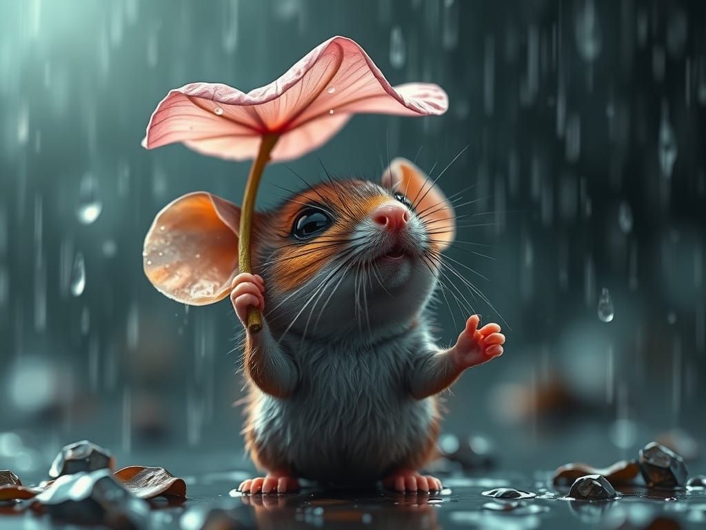 Trying to keep dry