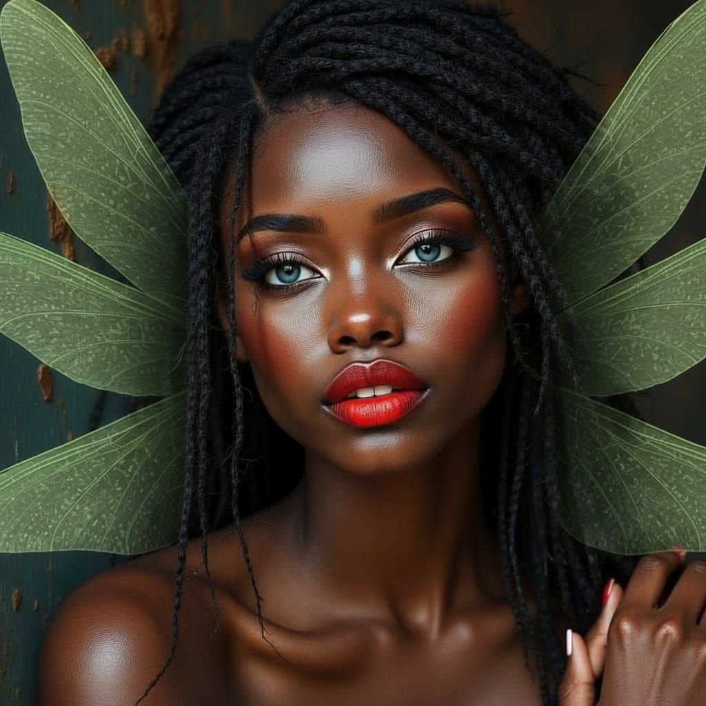 African Goddess Portrait in Vogue Style Photography