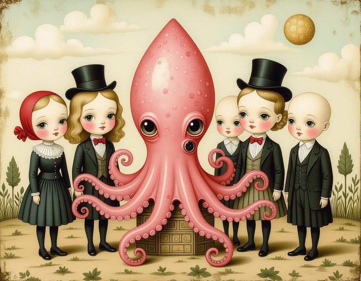 Edwardian Fantasy in Watercolor: A Depressive Outsider Art