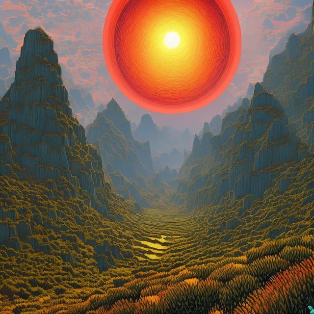 Galactic Pastoral: An Impressionist Digital Landscape