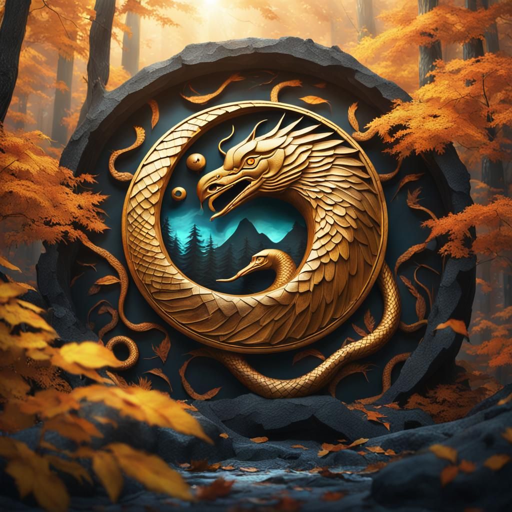 Yin Yang Symbol Brought to Life in Digital Painting