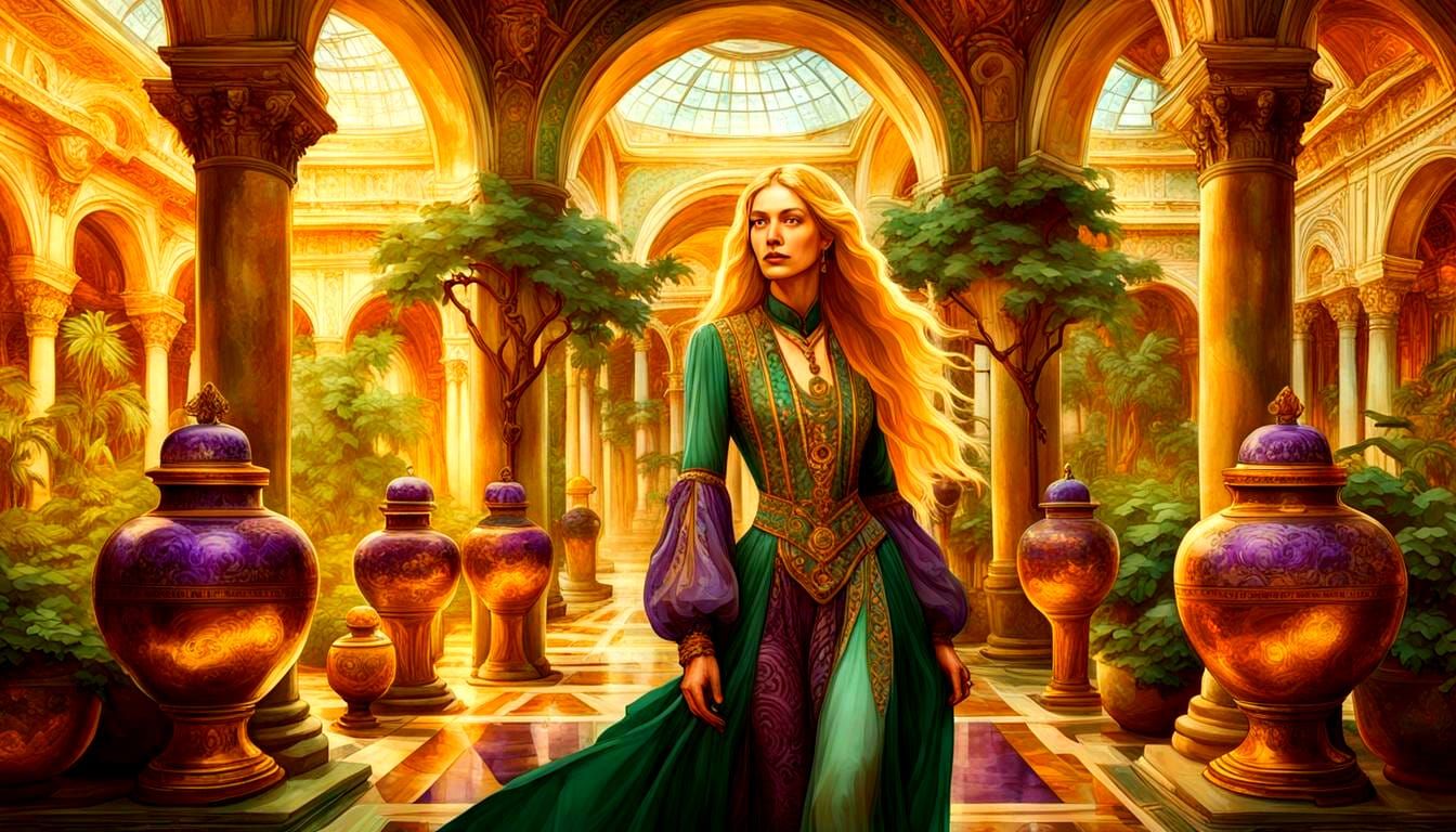 in the palace of Queen Maria-Regina