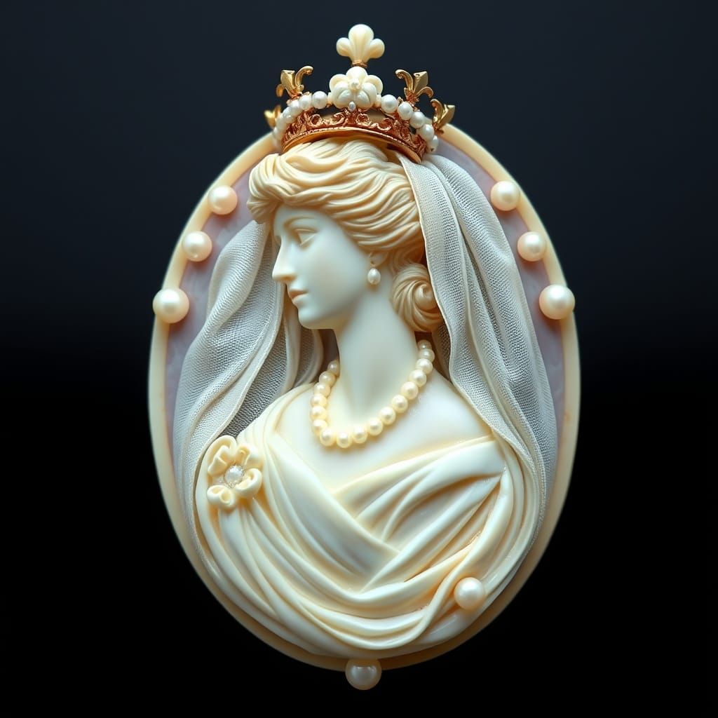 Princess Diana cameo brooch