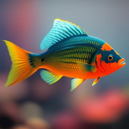 Vibrant Orange Fish in Professional Photo