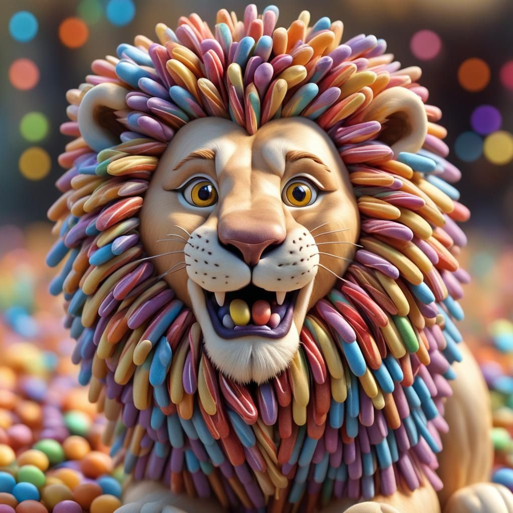 Lion of smarties