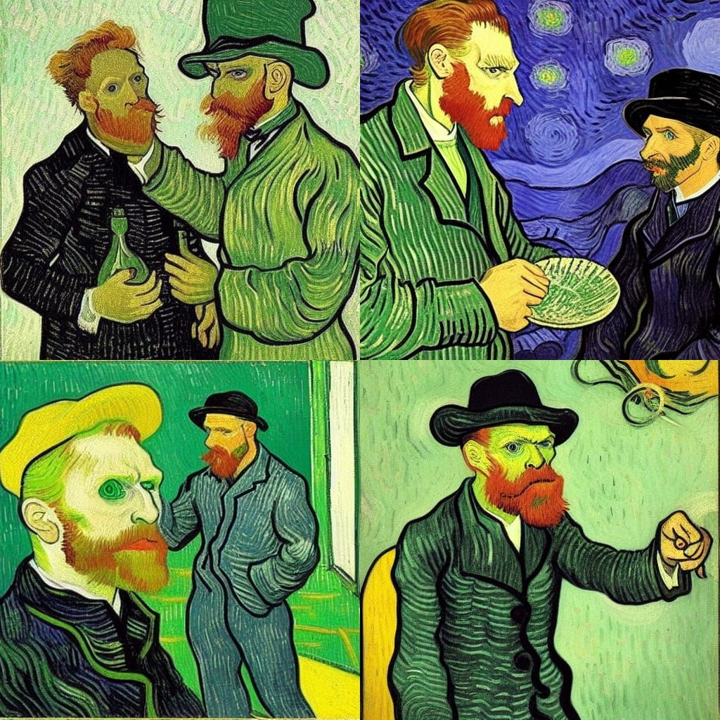 Van Gogh Argues with Absinthe Fairy