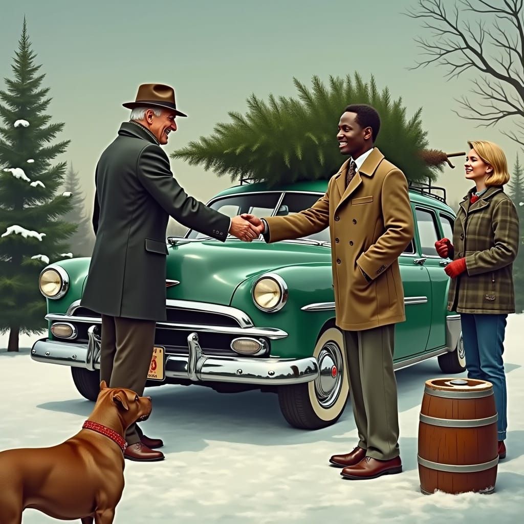 A Vintage Christmas Moment with Classic Americana Flair
