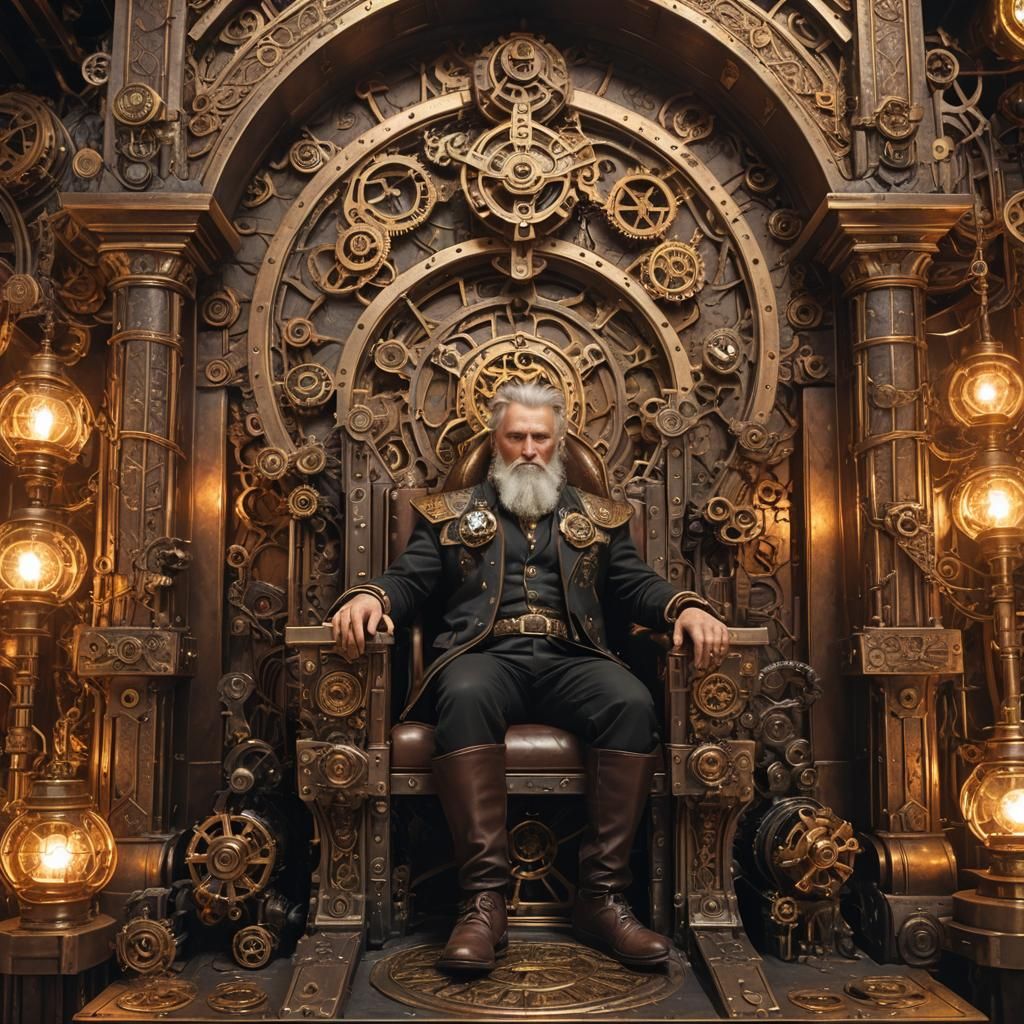 Steampunk Odin's Throne Room in Valhalla