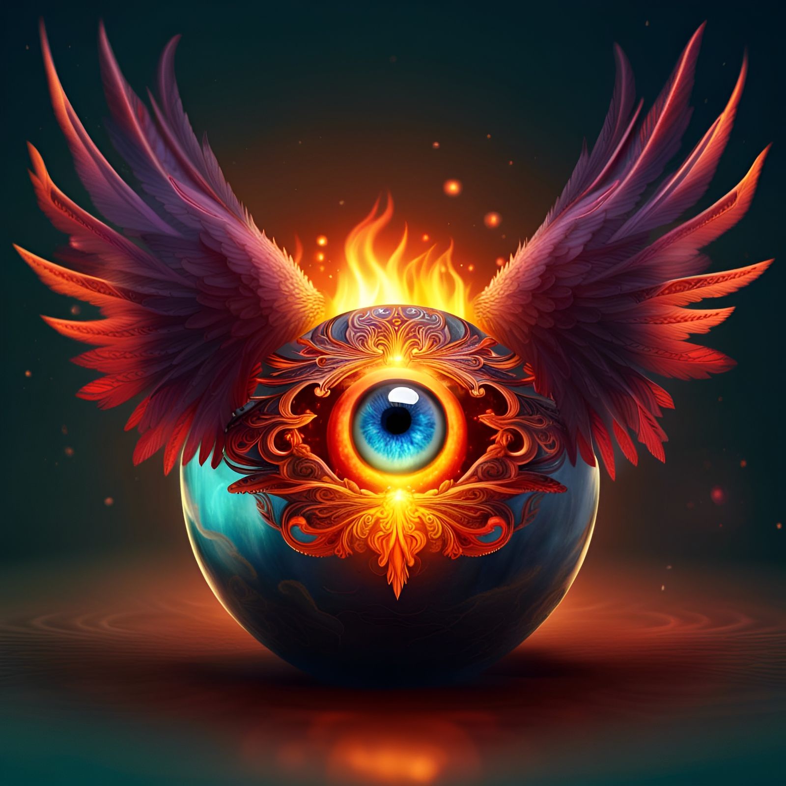 Divine Flying Sentient Crystal Ball