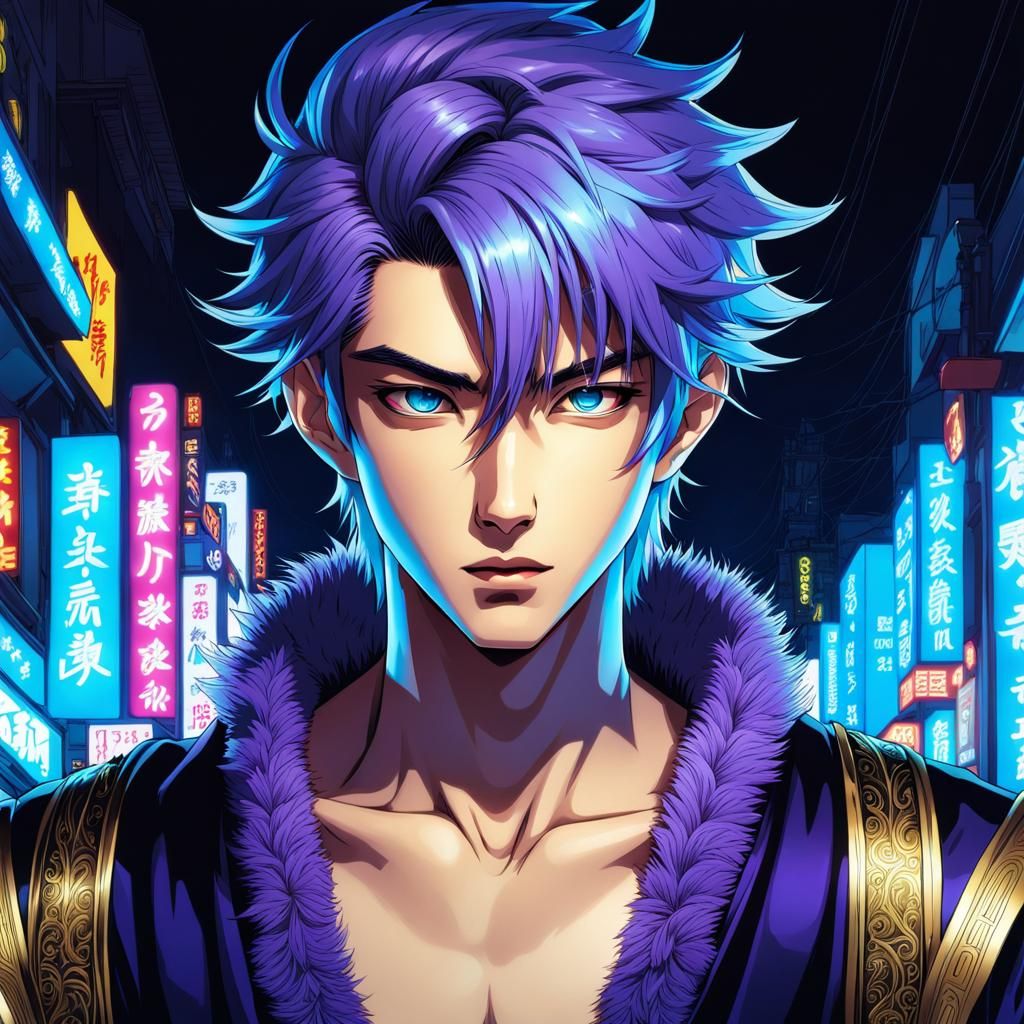 Drawing - Realistic Anime Boy